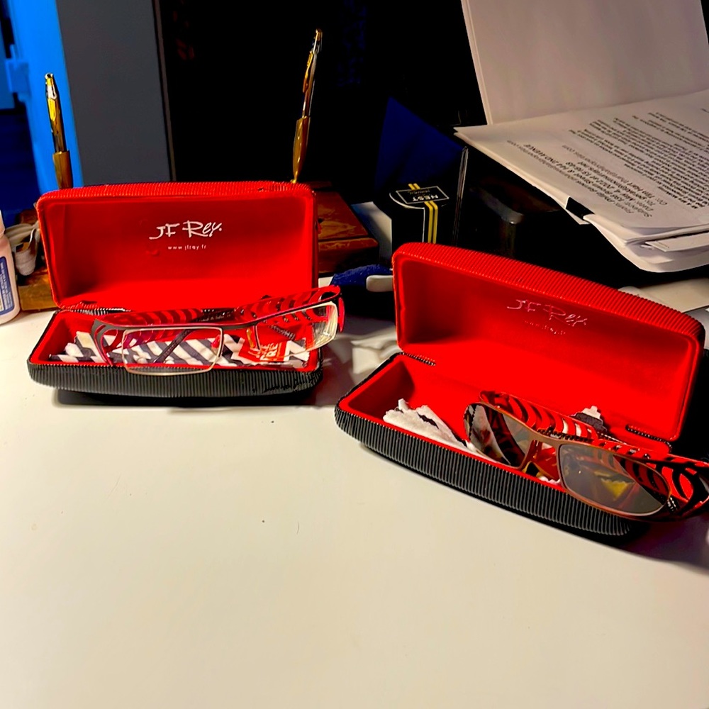 Two pair J.F.Rey glasses sold as pair